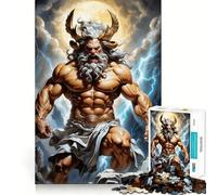 Puzzle Zeus da 1000 pezzi,gioco di memoria,qualità premium,taglio laser,attività rilassante per serate tranquille (38x52cm)