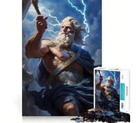 Puzzle Zeus Greco da 1000 pezzi per adulti,gioco di concentrazione mentale,taglio di precisione,attività creativa per rafforzare i legami affettivi (38x52cm)