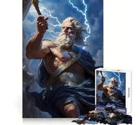 Puzzle Zeus greco da 1000 pezzi per adulti, stimolante per la logica, ideale per distrazioni, con incastro perfetto, regalo festivo (50x75cm)