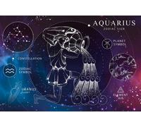 Puzzle Zodiaco: Acquario 250 Pezzi