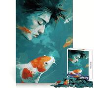 Puzzle Zodiaco Pesci da 1000 pezzi per adolescenti: chiarezza mentale, divertimento e tranquillità, perfetto per creare un puzzle a tema stagionale (38x26cm)