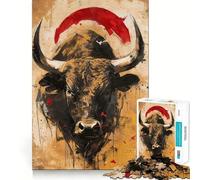 Puzzle Zodiaco Toro da 1000 pezzi per adolescenti,gioco di memoria e concentrazione,taglio di qualità professionale,rilassante attività di gruppo al chiuso (38x26cm)