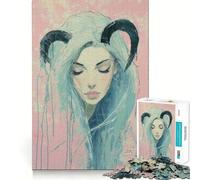 Puzzle Zodiaco Vergine,1000 pezzi,gioco stimolante per la mente,incastro perfetto,intrattenimento domestico confortevole per tutti (38x52cm)