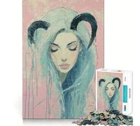 Puzzle Zodiaco Vergine da 1000 pezzi per adolescenti,gioco di memoria e concentrazione,taglio di qualità professionale,rilassante attività di gruppo al chiuso (38x26cm)
