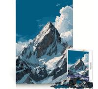 Puzzle Zugspitze Germania per adulti, 1000 pezzi, per stimolare la mente, per un momento di relax, con bordi uniformi, il regalo perfetto (38x26cm)