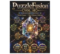 PuzzleFusion: Brain Games Collection Book 10: 100 Ultimate Large Print Puzzles for Adults Featuring Mixed Brain Challenges, Logic Games, Word Activities, Number Tests & More