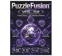 PuzzleFusion: Brain Games Collection Book 2: 100 New Large Print Puzzles for Adults Featuring Logic Challenges, Sudoku, Word Games, Number Puzzles & Mental Exercises