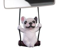 puzzlegame Ciondolo per Auto per Cani - Simpatico Ciondolo per Auto con Ornamento Bulldog per specchietto retrovisore | Ornamento per Appendere Auto con Cane Altalena, Pendente per Appendere Auto