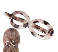 puzzlegame Forcina per capelli con torsione francese, fermaglio per capelli banana - Artiglio per capelli antiscivolo opaco - Figura 8 per acconciature dal temperamento retrò, spilla
