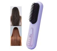 puzzlegame Spazzola lisciante riscaldante, Spazzola lisciante per capelli - Piastra lisciante riscaldante per lo styling | Ferro per lisciare i capelli portatile a riscaldamento rapido per famiglia,