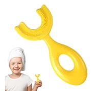 puzzlegame Spazzolino da denti per bambini forma di U,Spazzolino da denti per bambini forma di U,Spazzolino da denti in silicone 360 gradi | Adatto dai 6 ai 12 anni, materiale per uso