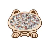 puzzlein Legno con Cani - Kit puzzleArtistico con Animali in Morandi da 115 Pezzi, Gioco da Tavolo di Pensiero Educativo, Costruzione in Legno in Stile Ecologico con Taglio Liscio | Attiv
