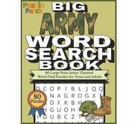 PuzzlePatch Big Army Word Search Book: 80 Large Print Army-Themed Word Find Puzzles for Teens and Adults