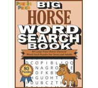 PuzzlePatch Big Horse Word Search Book: 80 Large Print Horse-Themed Word Find Puzzles for Teens and Adults