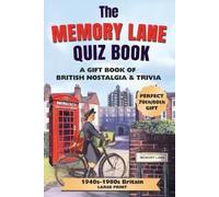 Puzzleplaypress The Memory Lane Quiz Book (Large Print) (Tascabile)