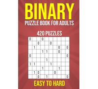 Puzzler Pro Pub Binary Puzzle Book for Adults - 420 Puzzles - Easy (Tascabile)