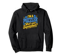 Puzzler Superpower Jigsaw Hobby Identity Humor Puzzle Power Felpa con Cappuccio