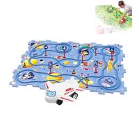 PuzzleRacer Kids Car Track Set, DIY Puzzle Tracks with Vehicles, 5/15/25PCS Puzzle Racer Kids Car Track Set, Children's Educational Puzzle Track Car Play Set (Space,25Pcs)