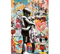 Puzzles 1000 Pezzi - Banksyss Street Art Graffiti - Gioco Di Memorias For The Elderly - Giocattoli Educativi Per La Famiglia Gifts - Abstract Art Puzzle Zx397Aw