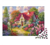 Puzzles 1000 Pezzi Cozy Cottage Garden Per Adulti E Ragazzi Puzzle Classico Impegnativo E Difficile Regalo Per Adulti E Bambini Da 14 Anni E Più 38x26cm/1000pcs