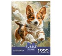 Puzzles 1000 Pezzi Cute Dog Per Adulti E Bambini Con Puzzle Classico Impegnativo E Difficile Dog Pattern Regalo Per La Famiglia 38x26cm/1000pcs