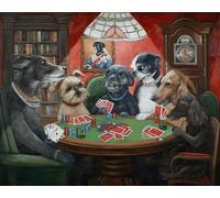 Puzzles 1000 Pezzi - Dogs Playing Pokers Poster，Abstract Art Puzzle - Per Giocattoli Per Adulti Divertenti E Sfidanti Gifts - Giocattoli Educativi Per La Famiglia - Pk242Zw
