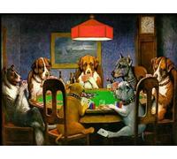 Puzzles 1000 Pezzi - Dogs Playing Pokers Poster，Abstract Art Puzzle - Per Giocattoli Per Adulti Divertenti E Sfidanti Gifts - Giocattoli Educativi Per La Famiglia - Pk240Zw
