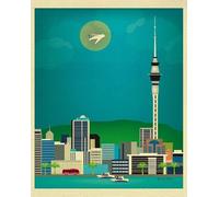 Puzzles 1000 Pezzi,New Zealand Scenery Vintage Travel Art Posters，Per Giocattoli Per La Sfida Della Famiglia,Gioco Di Decompressione Di Aldult Fw351Zw