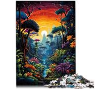 Puzzles 1000 pezzi per adulti, il puzzle dei cartoni animati della giungla densa è ideale come regalo per tutta la famiglia per adolescenti dai 14 anni e oltre 26 x 38 cm