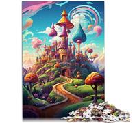Puzzles 1000 pezzi per adulti, il puzzle del fumetto Candy Castle è ideale come regalo per tutta la famiglia per adolescenti dai 14 anni e oltre 50 x 70 cm
