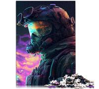 Puzzles 1000 pezzi per adulti, il puzzle pilota dell'esercito dell'aria è ideale come regalo per tutta la famiglia per adolescenti dai 14 anni e oltre 26 x 38 cm