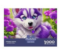 Puzzles 1000 Pezzi Siberian Husky Dog Per Adulti E Bambini Più Grandi Puzzle Classico Collection Cute Puppy Theme Idea Regalo Uomo E Donna 70x50cm/1000pcs