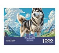 Puzzles 1000 Pezzi Siberian Husky Per Adulti E Bambini Con Intrattenimento Creativo Collection Animal Theme Regalo Per La Famiglia 70x50cm/1000pcs