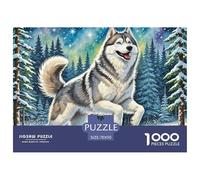 Puzzles 1000 Pezzi Siberian Husky Per Adulti E Bambini Con Intrattenimento Creativo Collection Animal Theme Idea Regalo Uomo E Donna 70x50cm/1000pcs