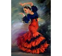 Puzzles 1000 Pezzi - Spanish Dance Oil Painting - Giocattolo Per Sfidare Gli Adulti Con Puzzle Per Famiglie - Elderly Gioco Di Memoria - Regali Di Arte Murale - Sk484Zp