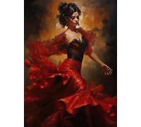 Puzzles 1000 Pezzi - Spanish Dance Oil Painting - Giocattolo Per Sfidare Gli Adulti Con Puzzle Per Famiglie - Elderly Gioco Di Memoria - Regali Di Arte Murale - Sk489Zp