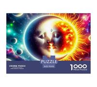 Puzzles 1000 Pezzi Sun And Moon Per Adulti E Bambini Con Giocattolo Colorato Impegnativo E Difficile Fantasy Art Theme Regalo Per Adulti E Bambini Da 14 Anni E Più 70x50cm/1000pcs