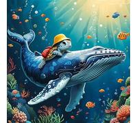 Puzzles 1000 Pieces for Adults Whales Sea Turtles, Hard Impossible Jigsaws 1000 pieces for adults, Educational Game Challenge Toy Colorful DIY puzzles for Home