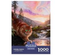 Puzzles 1000 Teile Schöne Katze Erwachsene Klassische Puzzles Geschenk Schwer Pädagogisches Spielzeug Pädagogisches Spiel Home Dekoration 70x50cm/1000pcs