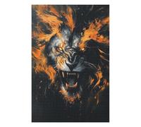 Puzzles 1000pcs(75x50cm) Für Erwachsene Wild Lion Roar Art Print Puzzle-Denkspiel Handgeschwindigkeitsrennen Stressabbau Geschenke 1000pcs(75x50cm)