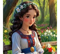 Puzzles 200 Pieces for Adults Beautiful Girl Bouquet, Hard Impossible Jigsaws 200 pieces for adults, Educational Game Challenge Toy Colorful DIY puzzles for Home