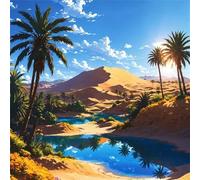 Puzzles 200 Pieces for Adults Golden Desert Pond, Hard Impossible Jigsaws 200 pieces for adults, Educational Game Challenge Toy Colorful DIY puzzles for Home