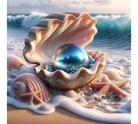 Puzzles 60 Pieces for Adults Blue Pearl Sea, Hard Impossible Jigsaws 60 pieces for adults, Educational Game Challenge Toy Colorful DIY puzzles for Home