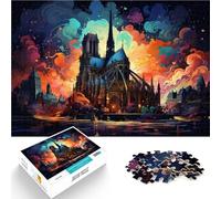 Puzzles Adulti 1000 pezzi Notre Dame de Paris Giocattoli educativi Giochi di Famiglia Regalo di Compleanno di Natale 50 x 75 cm per 14 anni