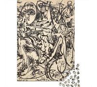 Puzzles arte 1000 Pezzi Jackson Pollock Rompicapo in Legno, Relax Puzzle museo, Giochi Rompicapo, Puzzle disegno Per Giovani E Adulti Regali, Decorazioni Per La Casa