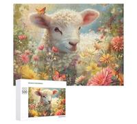 Puzzles Cute Sheep Jigsaw per adulti Famiglia Attività Giochi Home Decor Puzzle 500 PCS