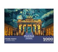 Puzzles Da 1000 Pezzi Per Brandenburg Gate Colorato Puzzle Carta Al 100% Regalo Perfett Great Architecture Classici Per Adulti E Bambini Per Adulti 14+ 38x26cm/1000pcs