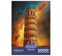 Puzzles Da 1000 Pezzi Per Leaning Tower of Pisa Colorato Puzzle Carta Al 100% Idea Regalo Uomo E Donna Great Architecture Classici Per Adulti E Bambini Per Adulti 14+ 70x50cm/1000pcs