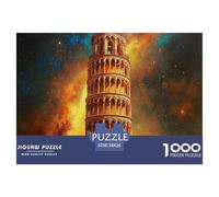 Puzzles Da 1000 Pezzi Per Leaning Tower of Pisa Puzzle Impossibili Carta Al 100% Idea Regalo Uomo E Donna Great Architecture Regalo Per Adulti E Bambini Per Adulti 14+ 38x26cm/1000pcs