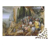Puzzles dipinto 1000 Pezzi Pieter Bruegel il Vecchio Rompicapo in Legno, Relax Puzzle arte, Giochi Rompicapo, Puzzle opere d'arte famose nel mondo Per Giovani E Adulti Regali, Decorazioni Per La Casa